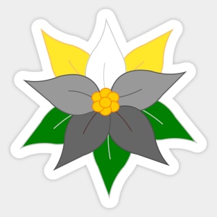 Pride Poinsettia Sticker